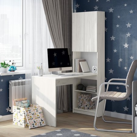 Стол письменный Майнд-01 (Дуб крафт белый)