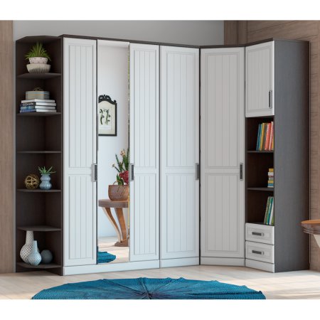 Венеция-1 Секция-26 Шкаф 4 ств. (Венге/Белый)