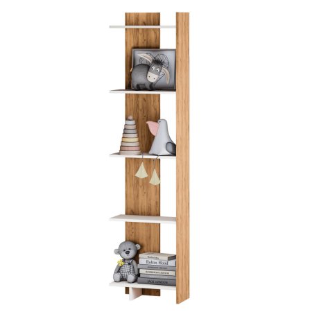 Стеллаж Бейсик 2 (Крафт золотой/Белый)