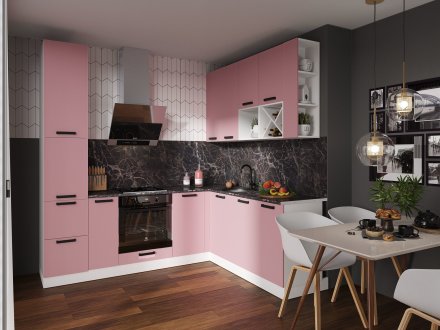 Модульная кухня Осло (Карбон сакура)