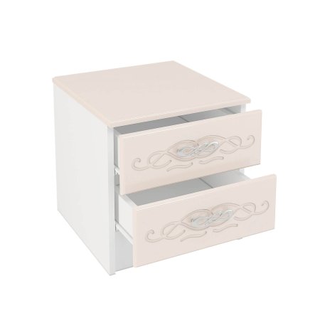 Венеция тумба прикроватная ТБ (белый/жемчуг)