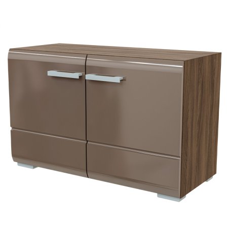 Вегас прихожая обувница снято с производства (Шимо темный/кофе с молоком глянец)