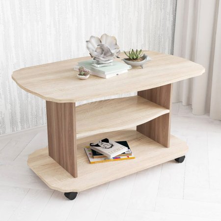 Стол журнальный Консул 2 в гостиную (Шимо темный/Сонома)