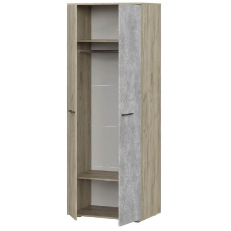 Бостон шкаф ШК-800 (дуб крафт серый/бетонный камень)