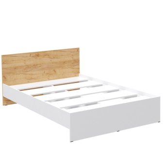 Ронда Кровать 160х200 (Белый/Крафт золотой)