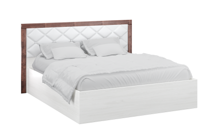 Мадлен кровать 160х200 (Настил ДСП, анкор светлый/МДФ дуб бомонд какао)