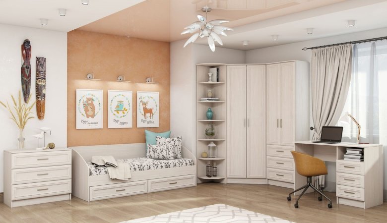 Детская Принцесса комплект 1 (Анкор белый)