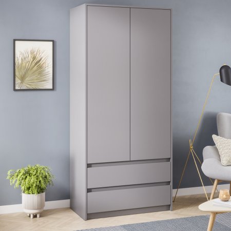 Айден шкаф 2 ств ШК06-900 (Серый)